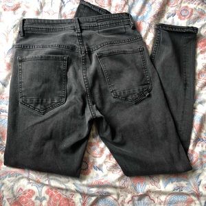 High waisted skinny jeans